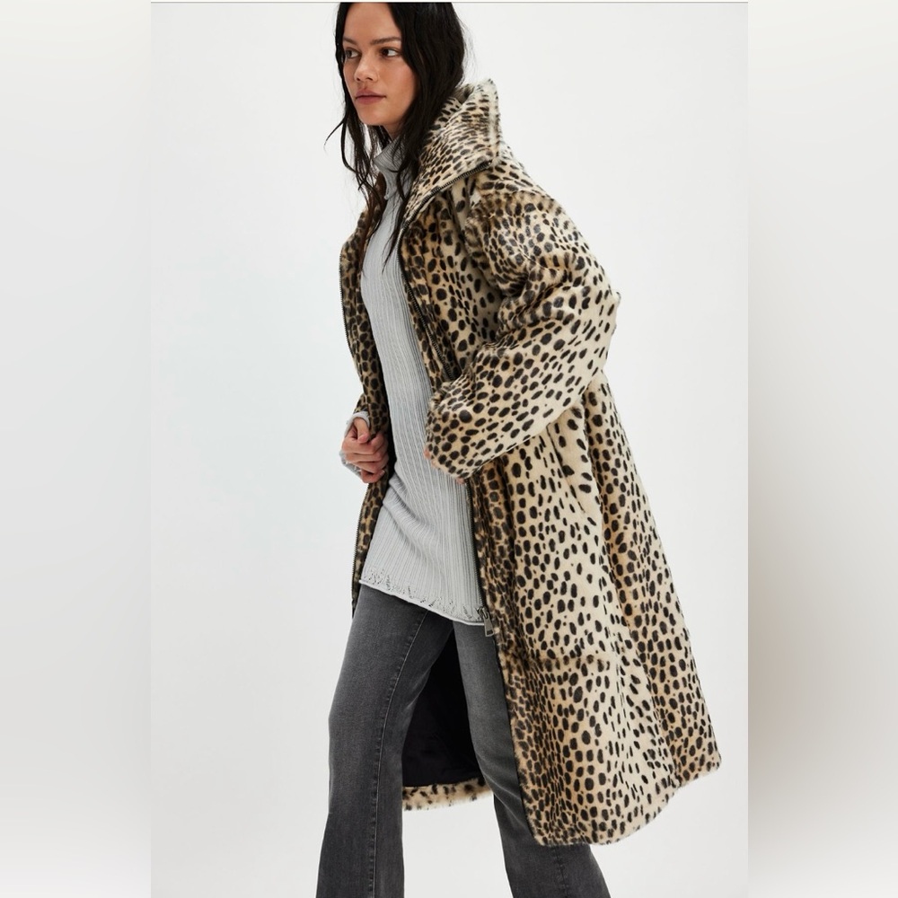 FREE PEOPLE Lana Leopard Duster ๐ Medium - Picture 8 of 15